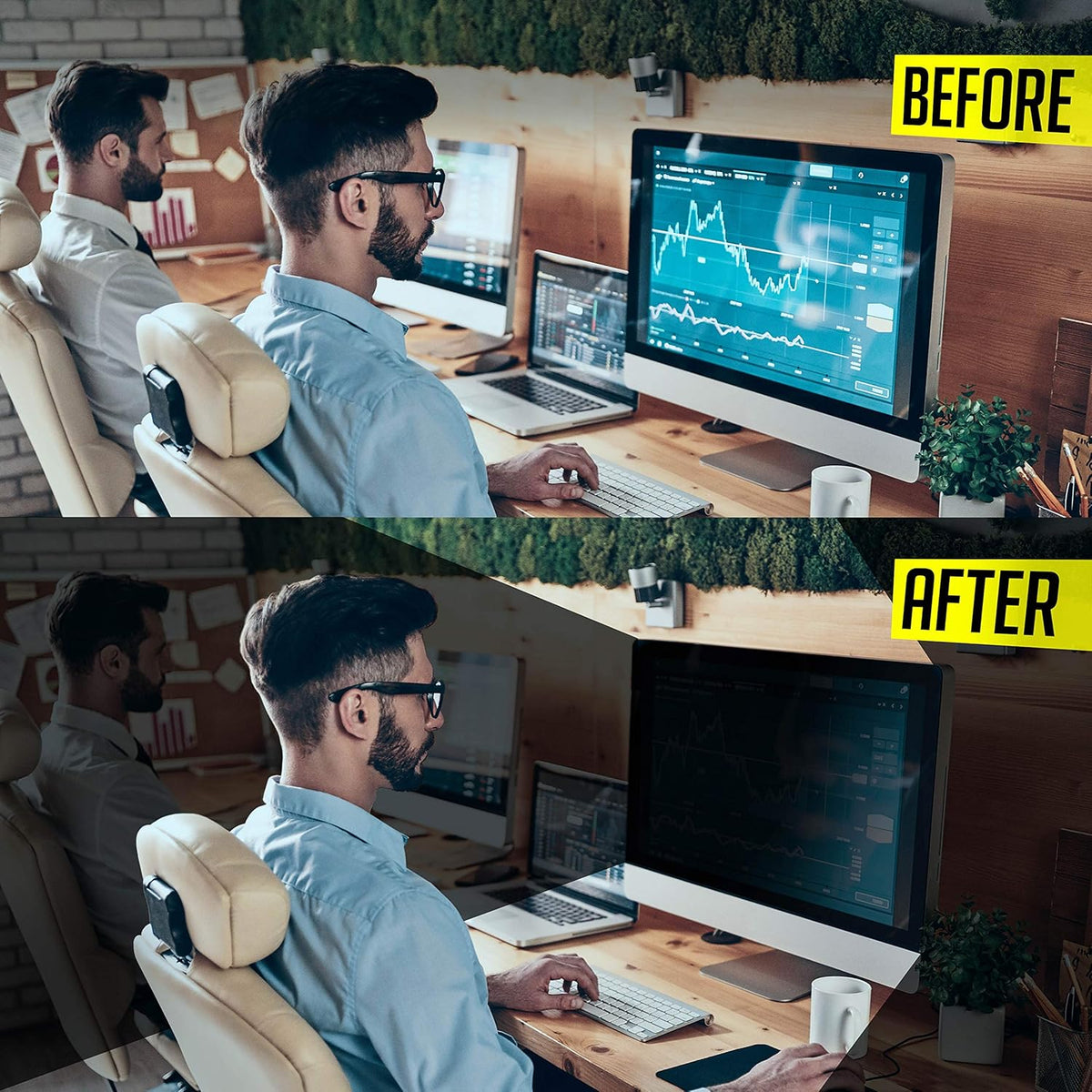 Computer Privacy Screen Filter for Widescreen Monitor E3984