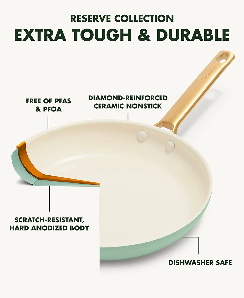 Hard Anodized Ceramic Nonstick 10 Piece Cookware Set L4937