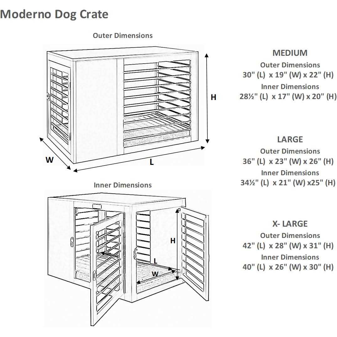 Moderno Dog Crate D339