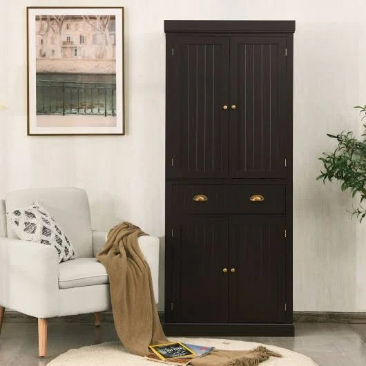 Freestanding Kitchen Cabinet with Adjustable Shelves G72203