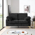 Chenille Upholstered 2 Seater Loveseat with Metal Legs J29207