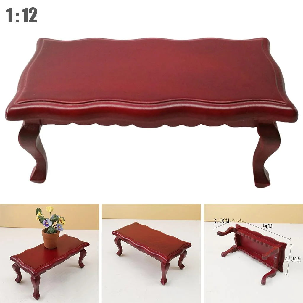 Miniature Walnut Tea Table Dollhouse Furniture D182031