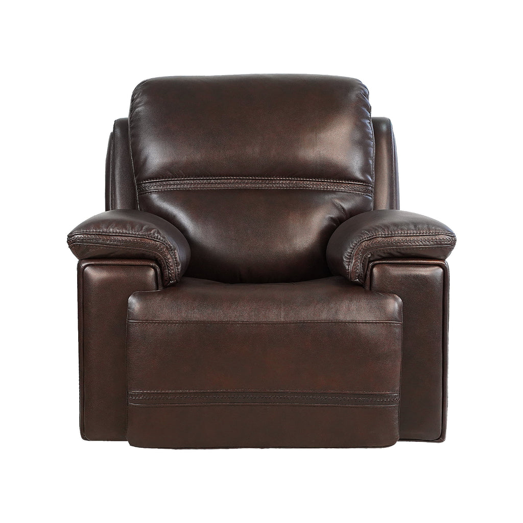 Top Grain Leather Power Recliner Glider Chair U106032