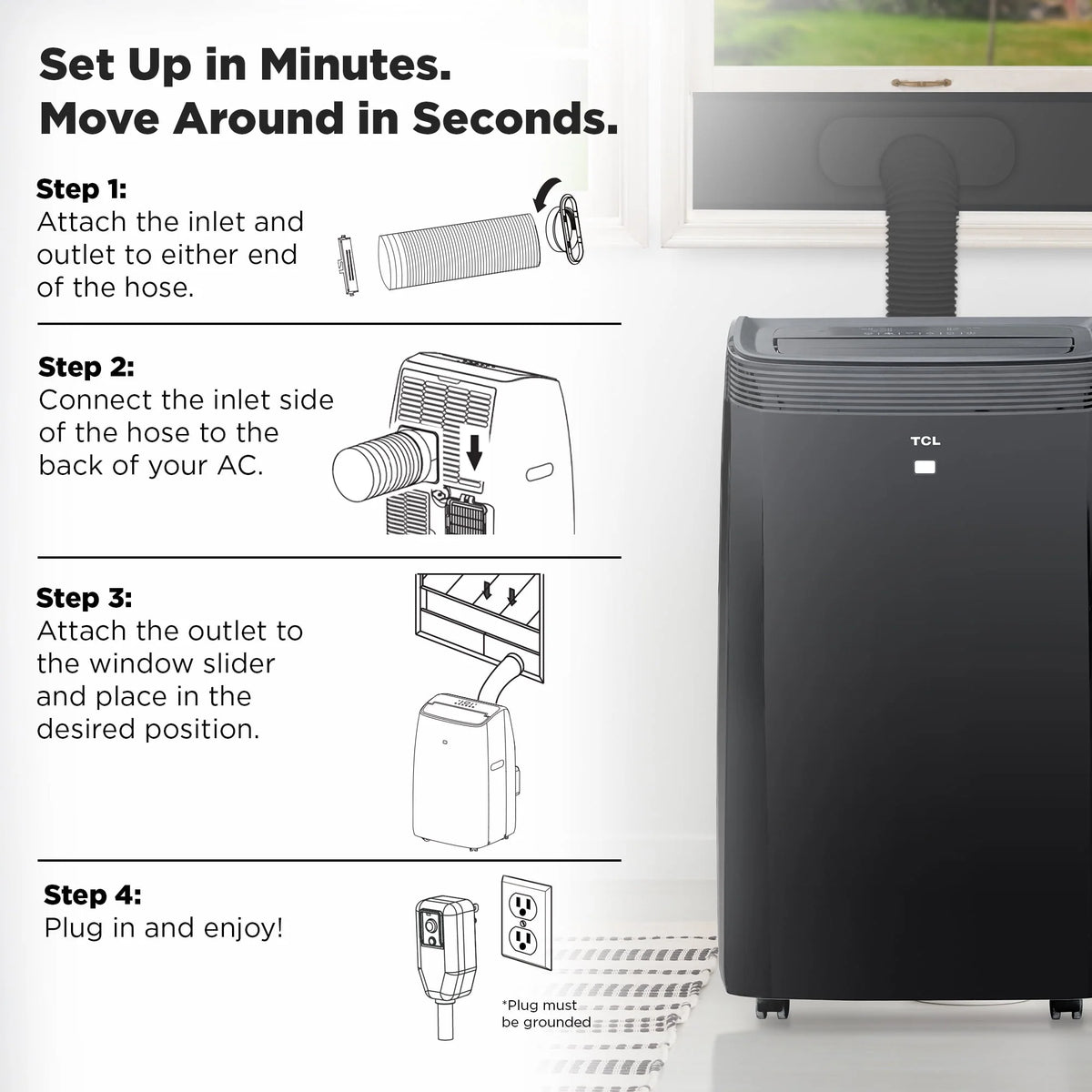 8,000 BTU Smart Portable Air Conditioner T75809