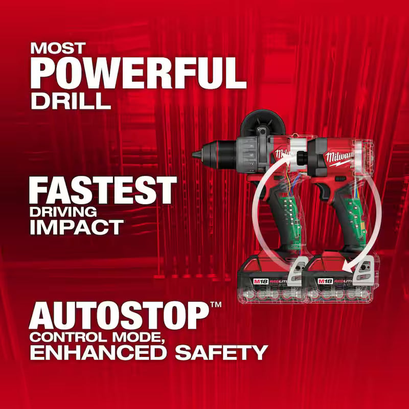18-V Lithium-Ion Brushless Cordless Hammer Drill and Impact Driver Combo Kit C587905
